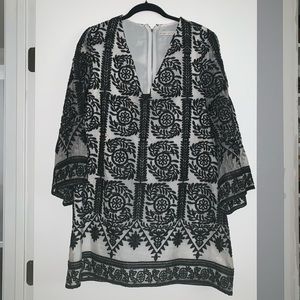 Alice + Olivia Embroidered Tunic Dress